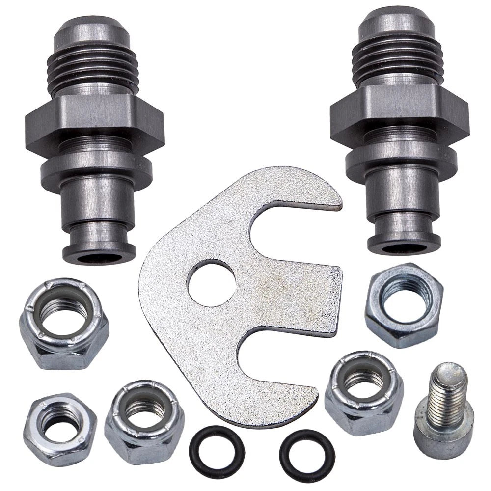 Set of 4 Power Steering Rack Line Conversion Fittings for Ford Crown Victoria (2003–2011)