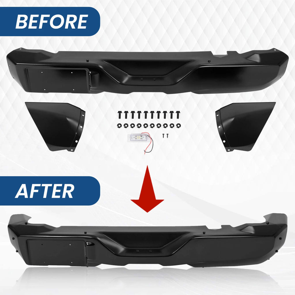 Rear Bumper Cover Fascia for Ford Bronco Sport (2021–2024) W/O Sensor Heavy Duty