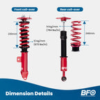 Adjustable Coilovers Lowering Kit for Dodge Charger SRT8 (2006-2010)