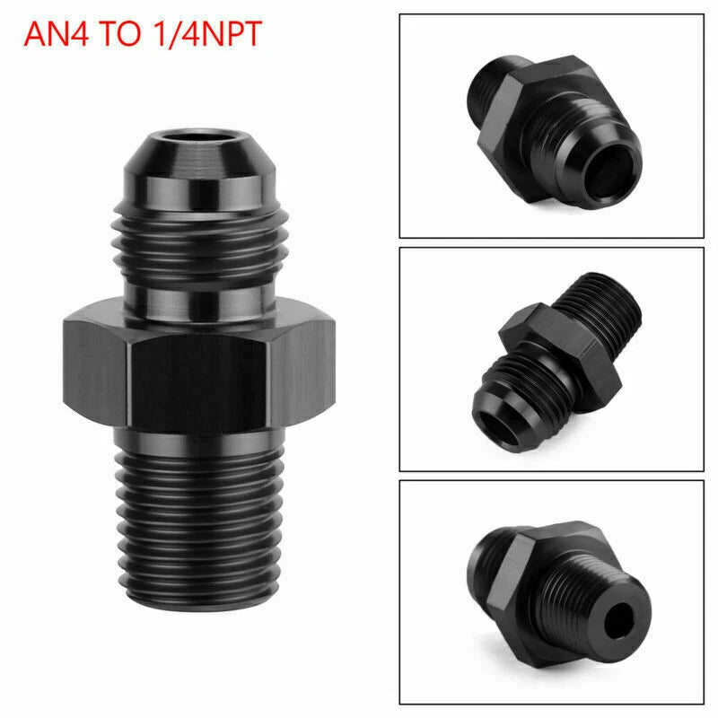 AN4 AN6 AN8 AN10 AN12 NPT Straight Fuel Oil Air Hose Fitting Male Adapter