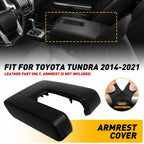 Center Console Lid Armrest Leather Trim Cover for Toyota Tundra (2014–2021)