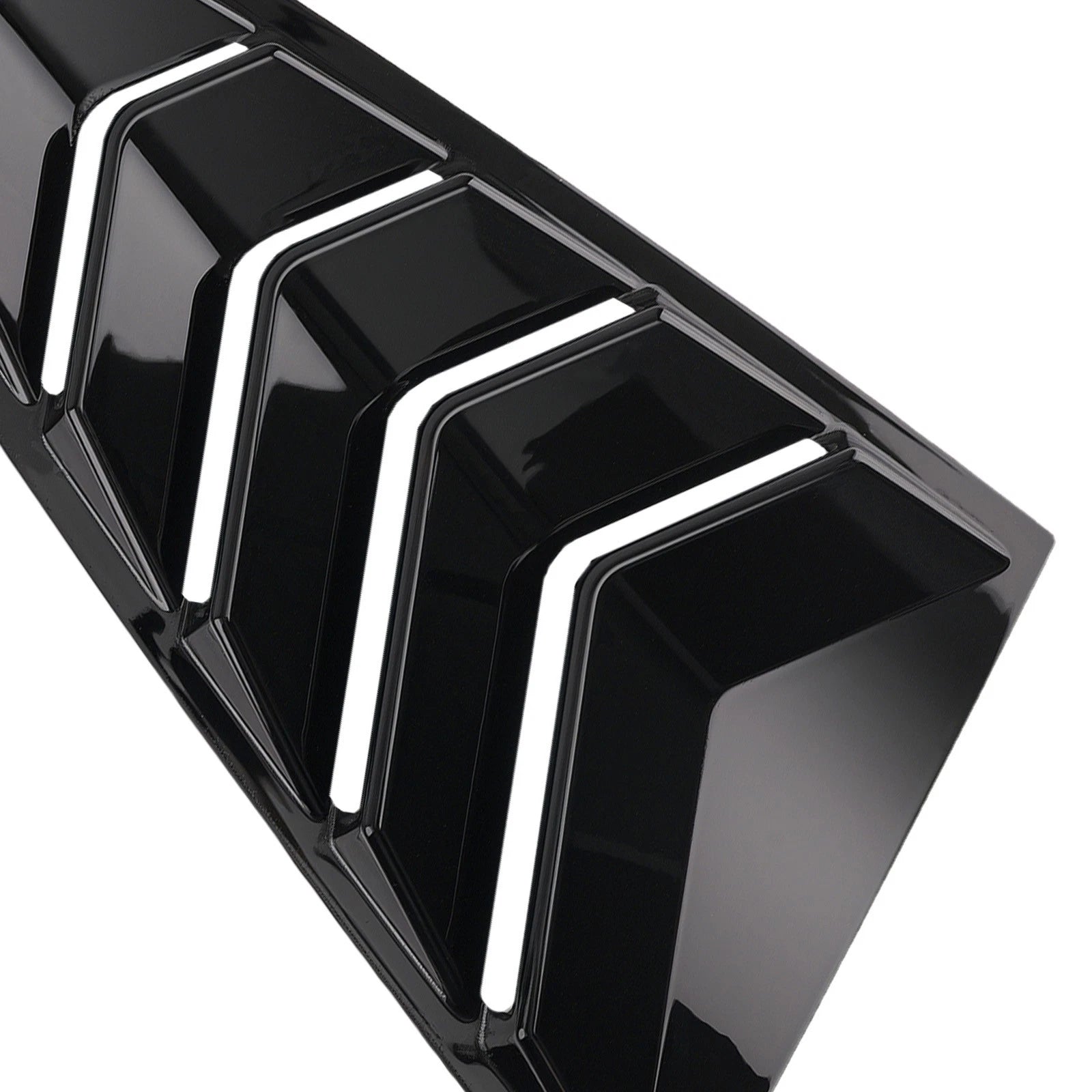 Gloss Black Painted Side Window Louvers for Ford Mustang Coupe (2015-2022)