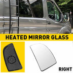 Mirror Glass Lower Passenger Side for Ford Transit 150 250 350 (2015–2021) RH
