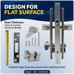 Mortise Lock Set for Five Oceans Door (Interior Exterior)