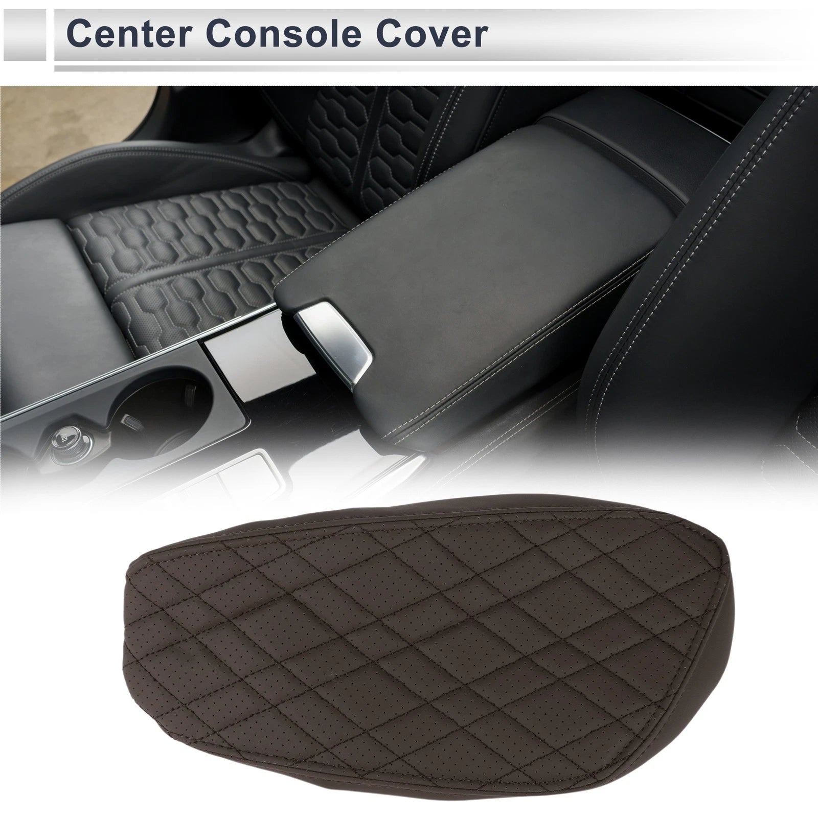 Center Console Cover for BMW X1 (2016–2022) Deep Brown 1 Pc