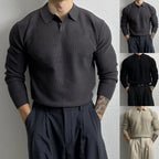 Set of 2 Solid Color Knitted Pullover Sweaters for Polo