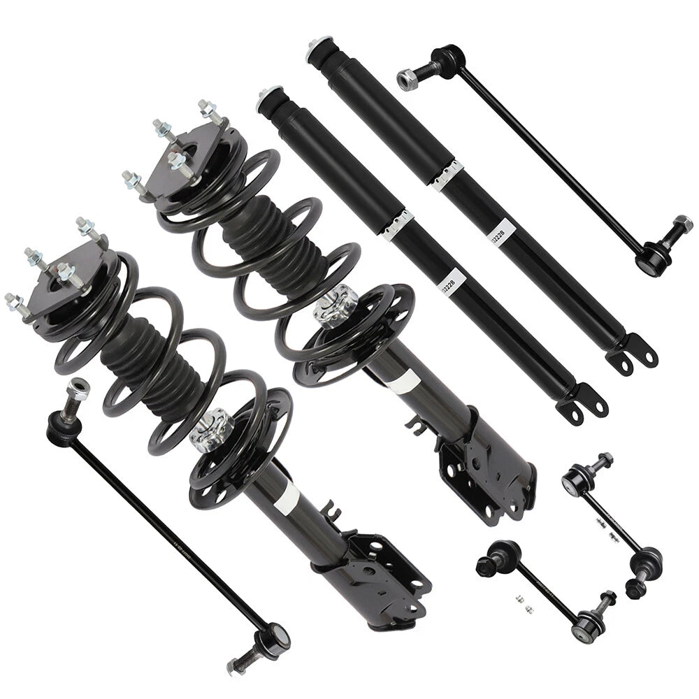 Set of 4 AWD Front Struts Rear Shocks Sway Bars for Ford Explorer (2011–2013)