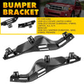 Set of 2 Bumper Brackets for Ford Escape (2008–2012) Front Left & Right Black