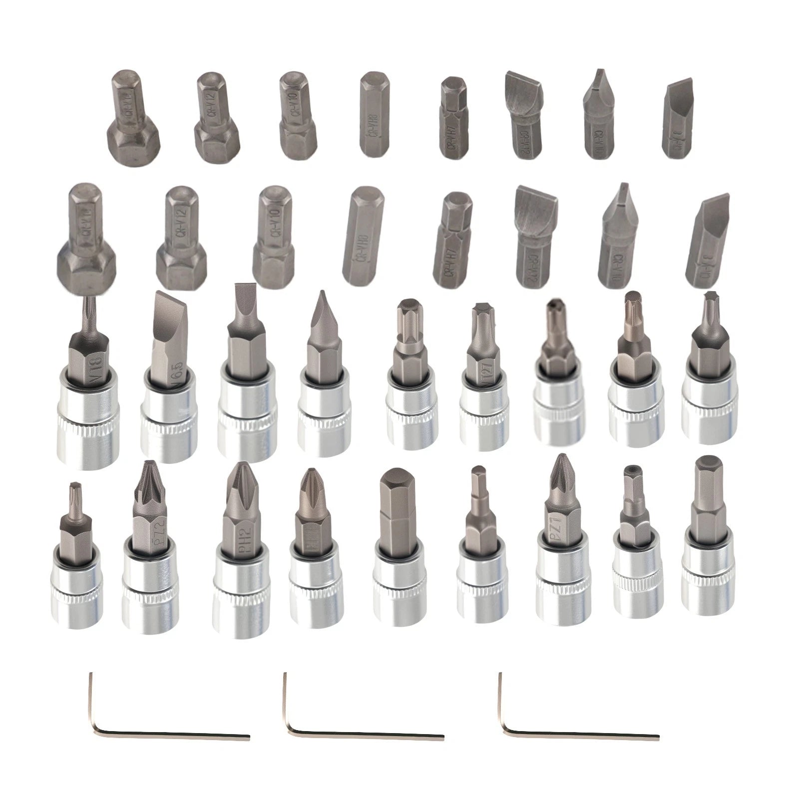 108PCS Mechanics Tool Kit for (1/2 & 1/4 Drive, 10-32mm)