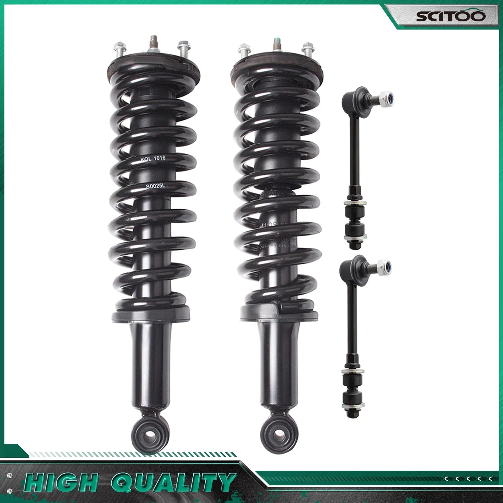 Front Struts Spring Assembly & Sway Bar End Links for Toyota Tundra (2002–2006)