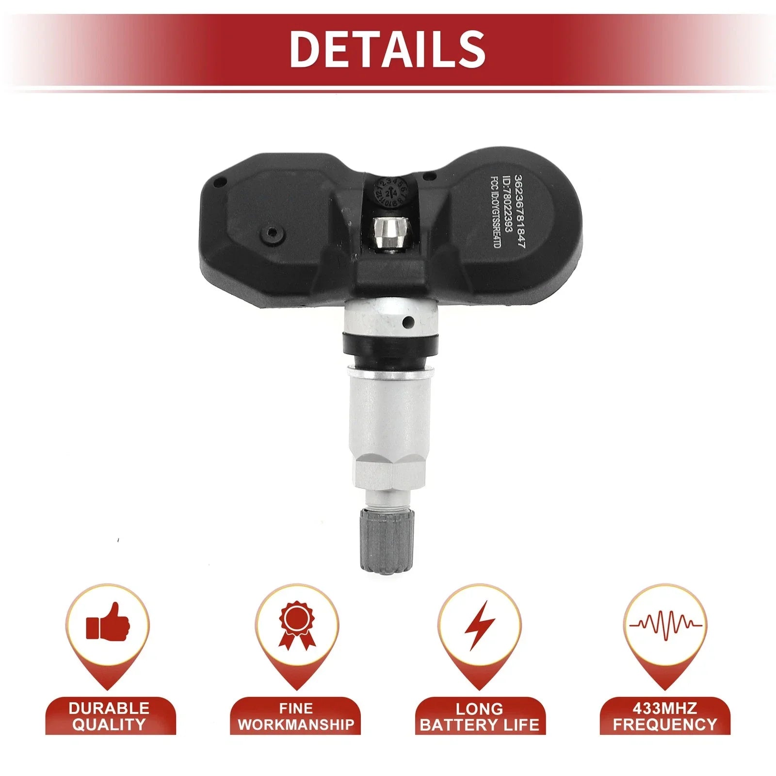 Tire Pressure Sensor for Mini Cooper Countryman (2011 - 2013) 433MHz