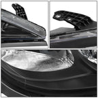 Headlight for Chrysler Pacifica Voyager (2017–2020) Black/Clear + Tool Box