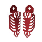 Universal Fork Dust Shock Absorber Spring Covers for Motorcycle ATV Red
