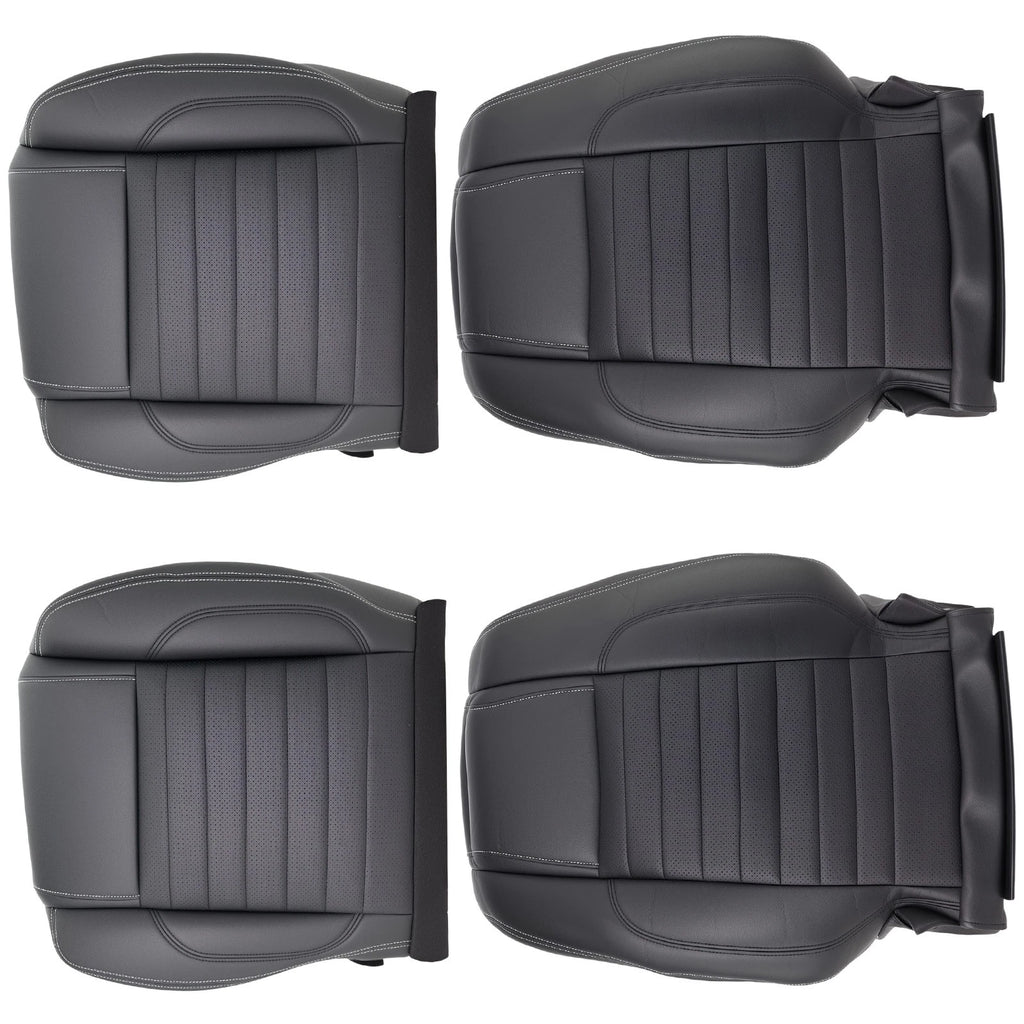 Front Black Leather Seat Cover for Ford Mustang GT (2010–2014)