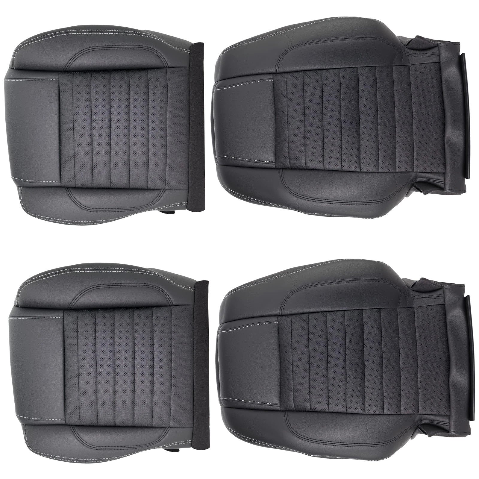 Front Black Leather Seat Cover for Ford Mustang GT (2010–2014)