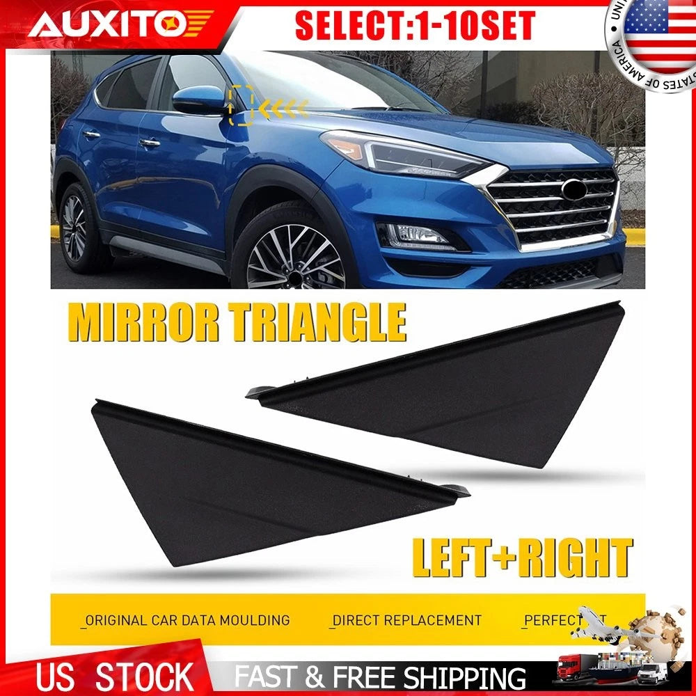 Set of 2 Fender Pillar Trim Mirror Corner Molding for Tucson (2016–2020)