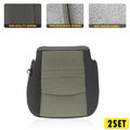 Set of 2 Driver Seat Covers for Dodge Ram 1500/2500/3500 (2009–2012) Gray Cloth