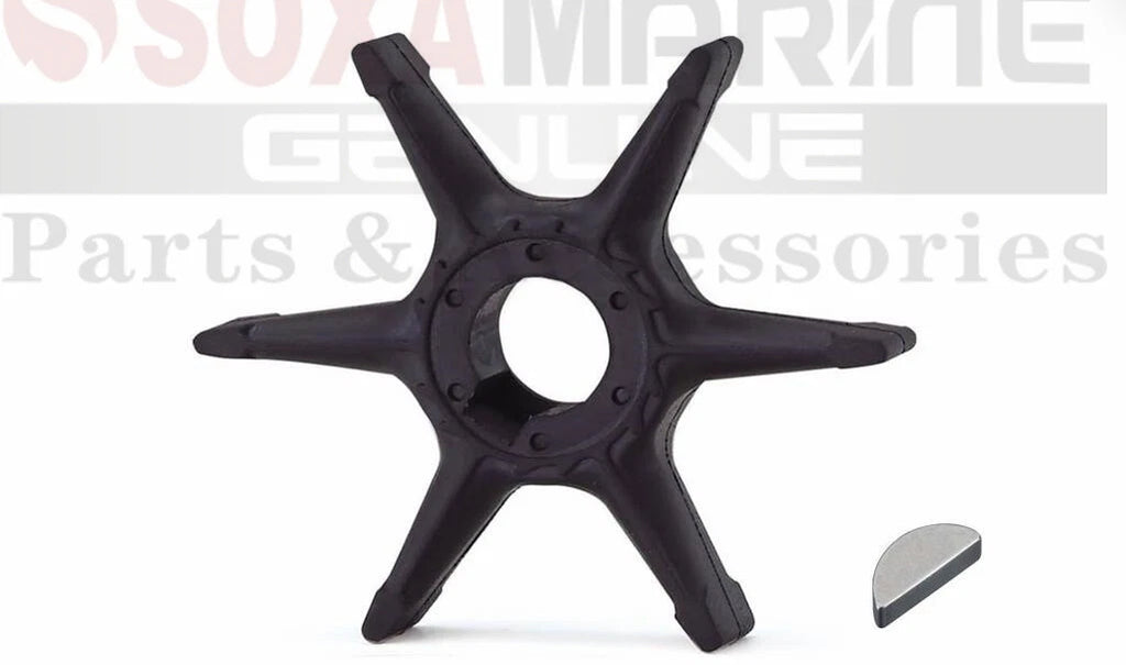 Water Pump Impeller with Key for Yamaha Marine Outboard (6G0-44352-00)