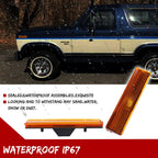 Amber Lens Front Side Marker Lights for Ford Bronco F150 F250 F350