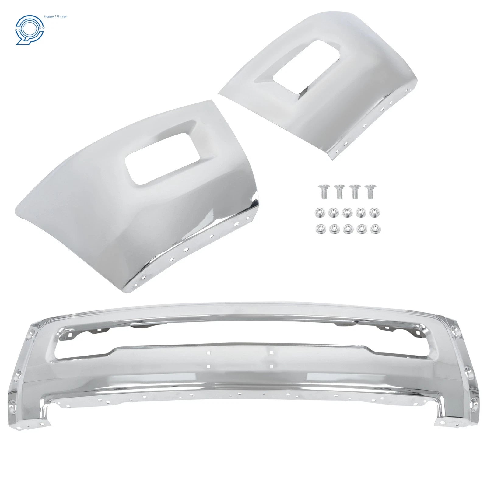 Split Front Bumper for RAM 2500 3500 (2010–2018) with Fog Lamp Holes