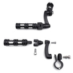 Black Edge Foot Pegs for Harley Touring Sportster Dyna (2000–2023)