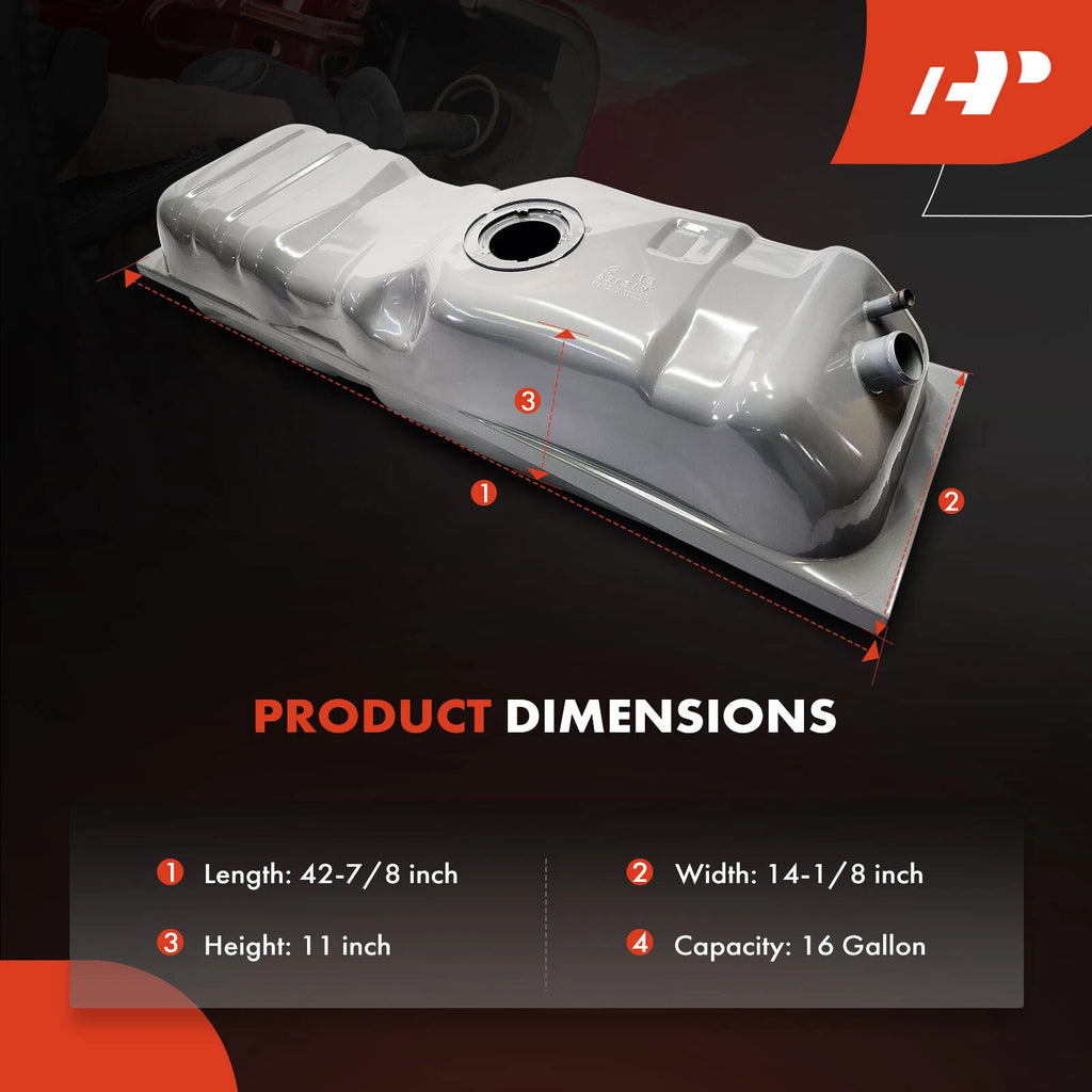 16 Gallon Fuel Tank for Chevy C10 C20 C30 GMC C1500 K2500 R2500 (1960–1995)