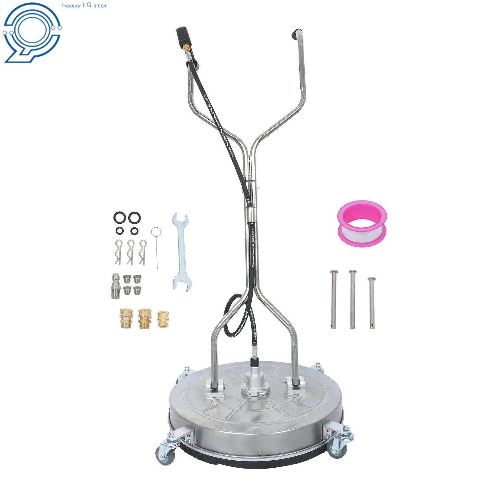 24" Pressure Washer Surface Cleaner for Concrete, Patio, Sidewalk