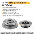 Front Wheel Brake Hub Rotor Disc for John Deere Gator HPX 615E 815 XUV 620i 850D (2004–2018)