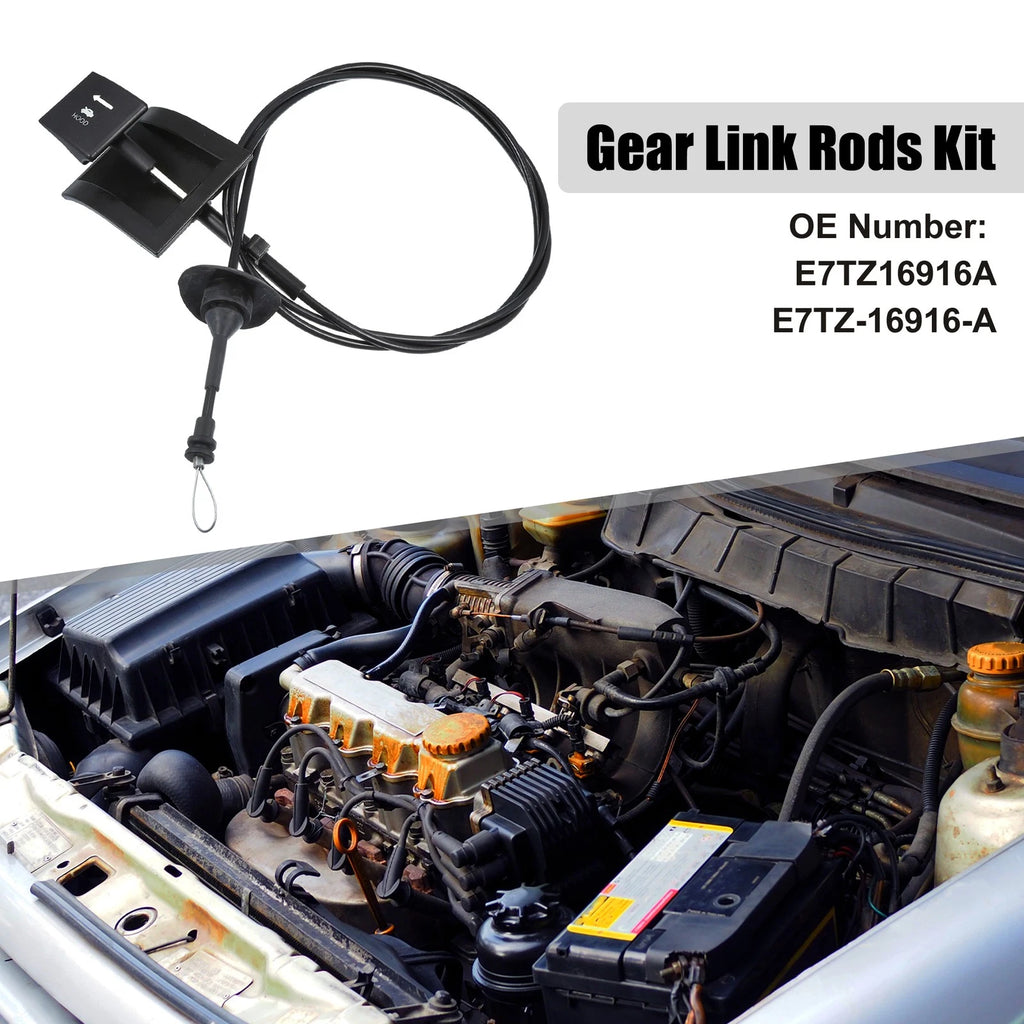 Hood Latch Release Cable for Ford F-150 (1987–1991) No.E7TZ16916A