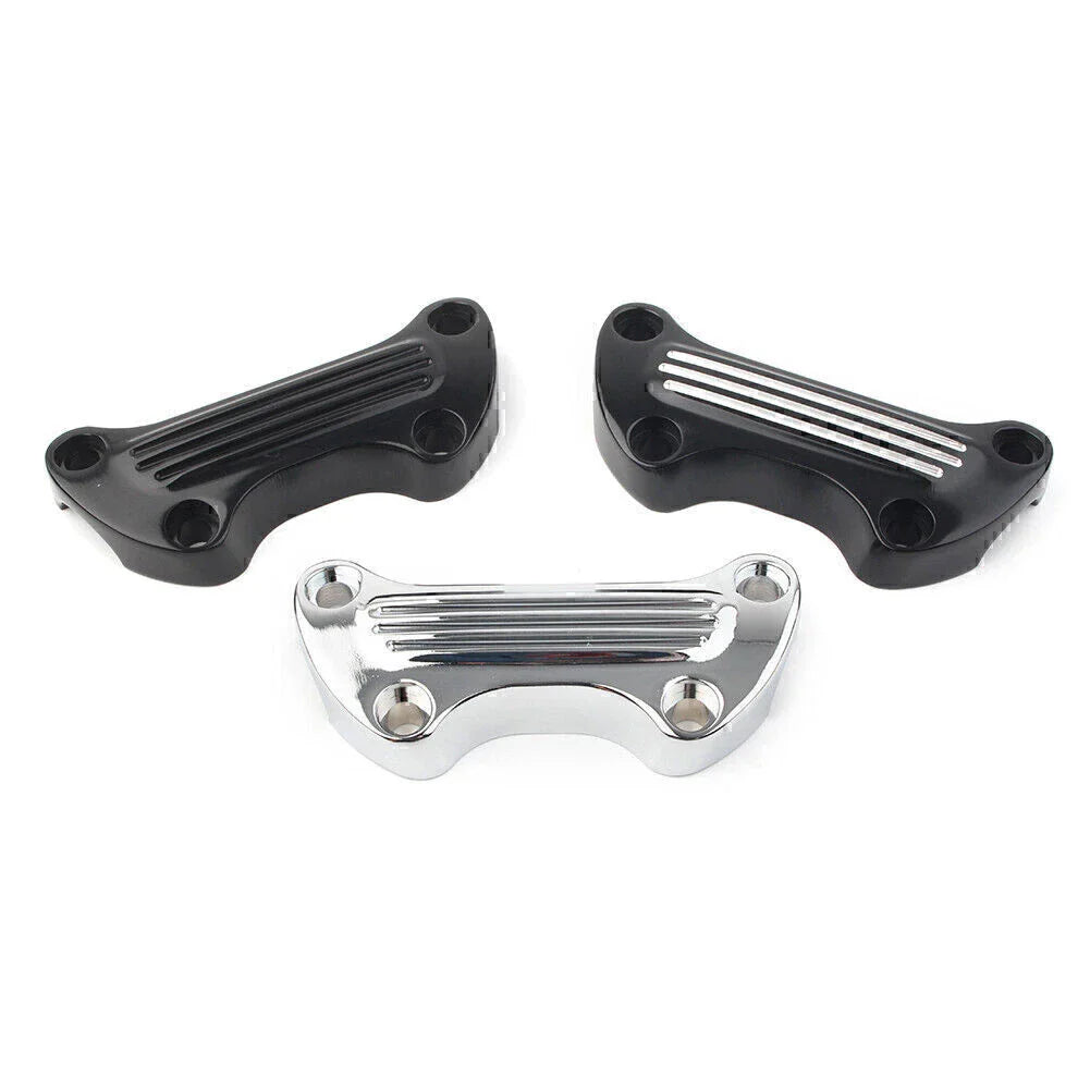1" Handlebar Riser Top Clamp Cover for Harley Sportster Softail Dyna (2004-2023)