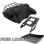 Chopped Trunk Mount Rack for Harley Street Glide (2014–2025) Black