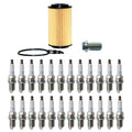 Wix Engine Oil Filter & NGK 16 Spark Plugs Kit for Mercedes W211 E500 (2003–2009)