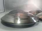 Stainless Hubcaps Set with V8 Logo for 1932 Ford Car (4+Spare)
