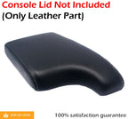 Leather Console Lid Armrest Cover for Acura ILX (2013–2022) Gray Stitch