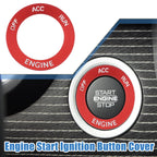Engine Start Button Sticker for Dodge Challenger 2015-2024 Aluminum Red
