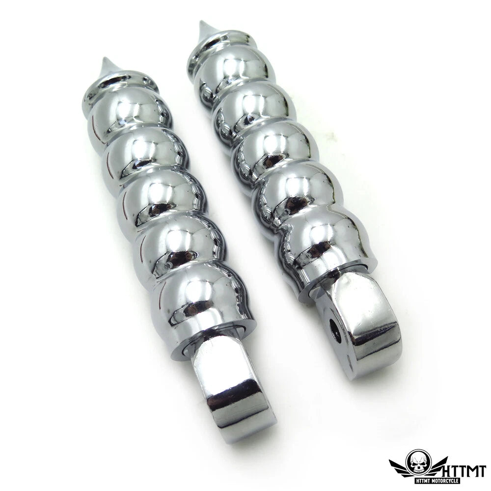 Chrome Calabash Footpegs for Suzuki Intruder 1400/Boulevard S83 (1995–2008)