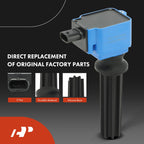 Set of 4 Ignition Coils & Iridium Spark Plugs for Ford Explorer Escape Edge