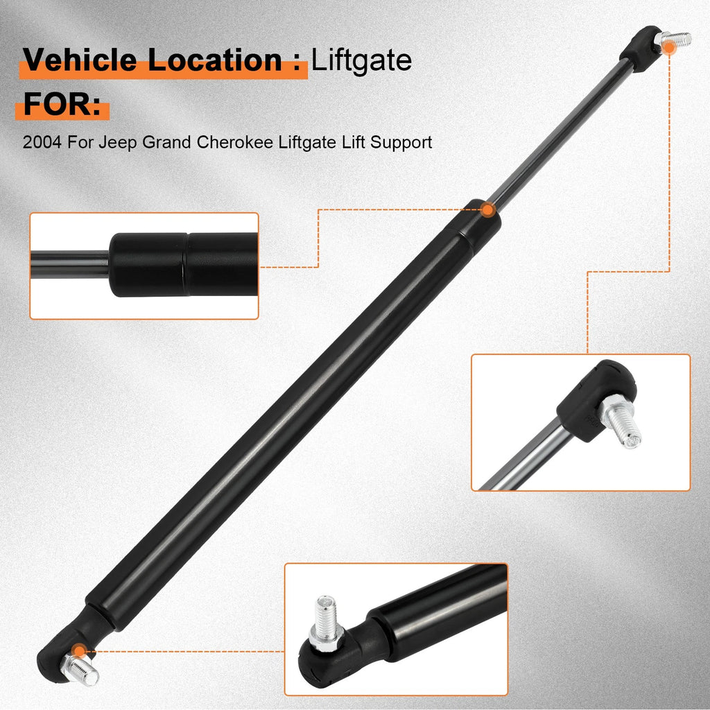 Set of 2 Hood & 2 Liftgate Lift Supports for Jeep Grand Cherokee (1999–2004)