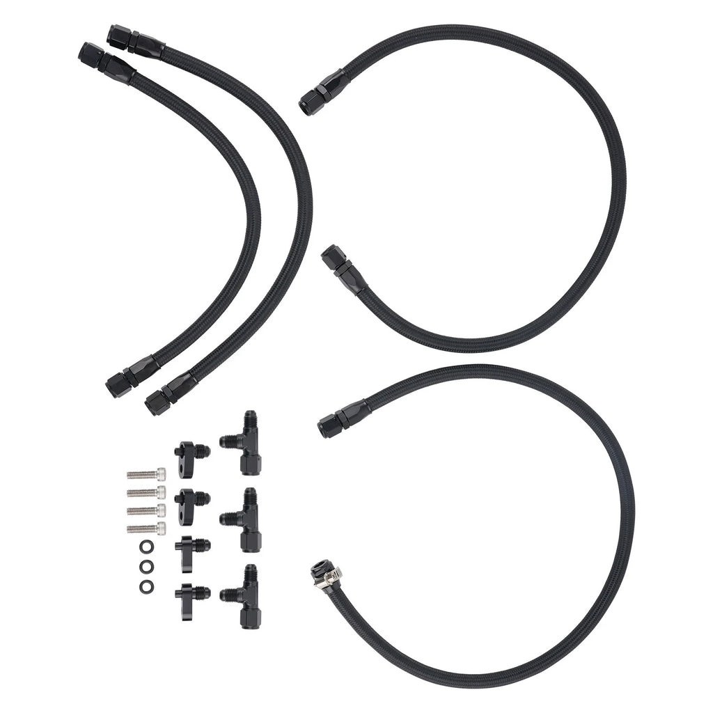 4AN Steam Vent Hose Kit for 4AN Anodized Black Aluminum Steam Vents