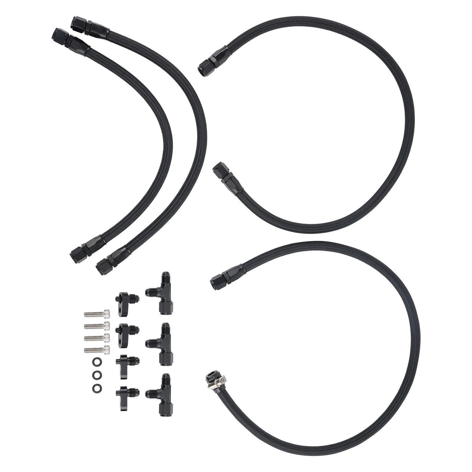 4AN Steam Vent Hose Kit for 4AN Anodized Black Aluminum Steam Vents