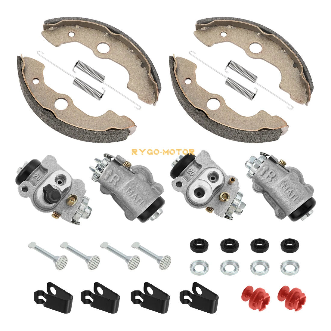 Front Brake Wheel Cylinders & Shoes Kit for Honda TRX400FW (1995–2004)