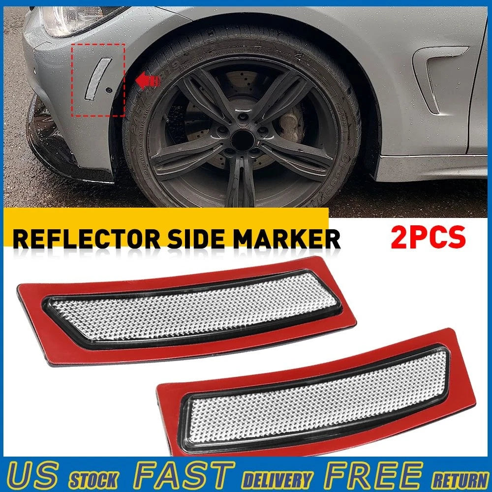 Clear Front Side Bumper Marker Reflectors for BMW 320i 335i 328i (2012–2015)