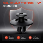30Pcs 8mm Black Nylon Fender Liner Splash Shield for Honda