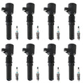 Set of 8 Ignition Coils & Iridium TT Spark Plugs for Ford E-250 Explorer V8