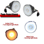 Clear Switchback LED Front Bumper DRL Signal Lights for Pontiac Firebird (1998–2002)