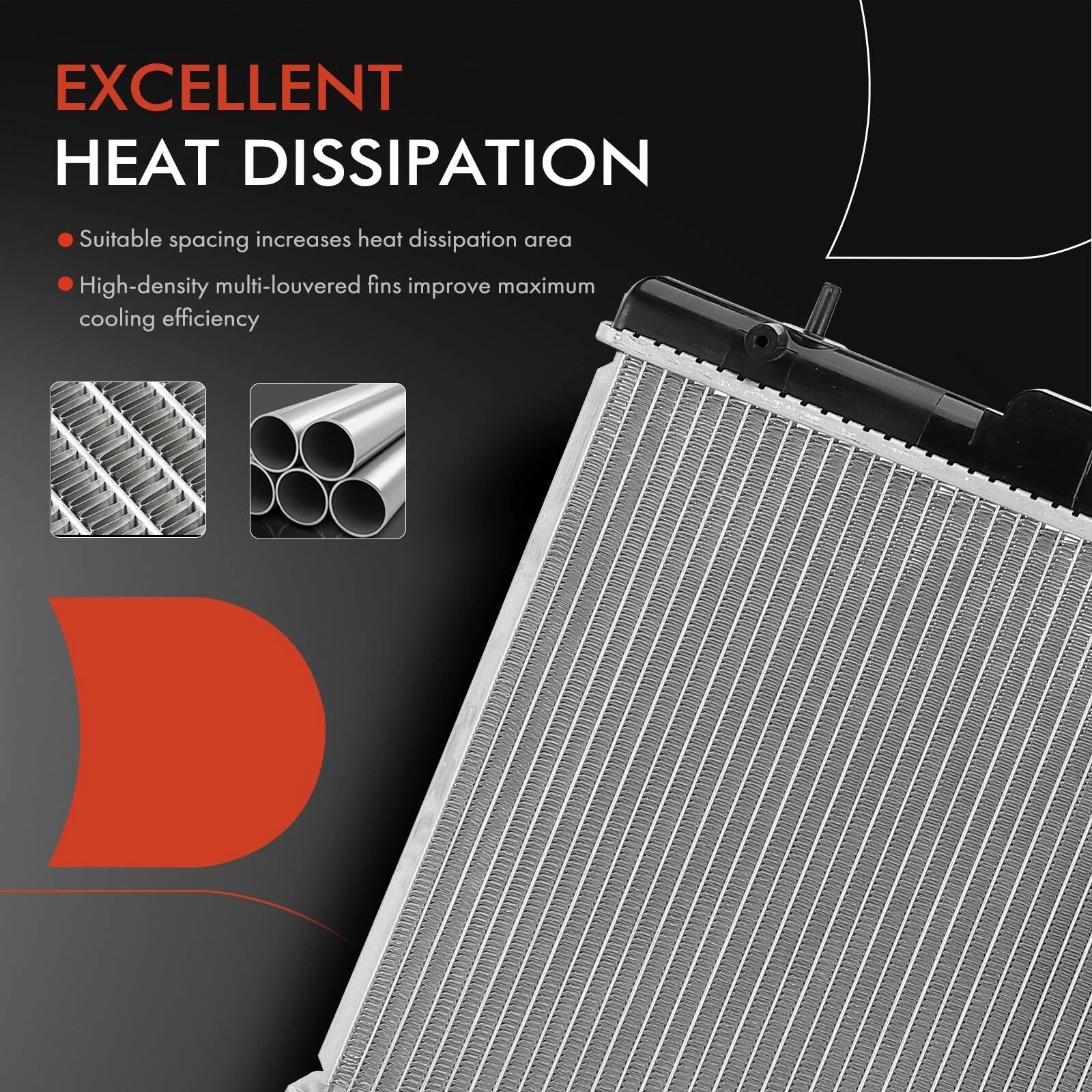 Radiator with Transmission Oil Cooler for Subaru Impreza (2002–2003)