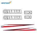 Top Cowling Sticker for Yamaha 30HP 2T Outboard (Anti-UV Graphics Kit)