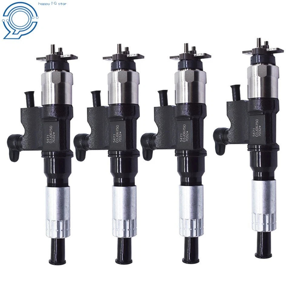Set of 4 Fuel Injectors for Isuzu NPR NPR-HD Diesel (2001–2007)