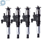 Set of 4 Fuel Injectors for Isuzu NPR NPR-HD Diesel (2001–2007)