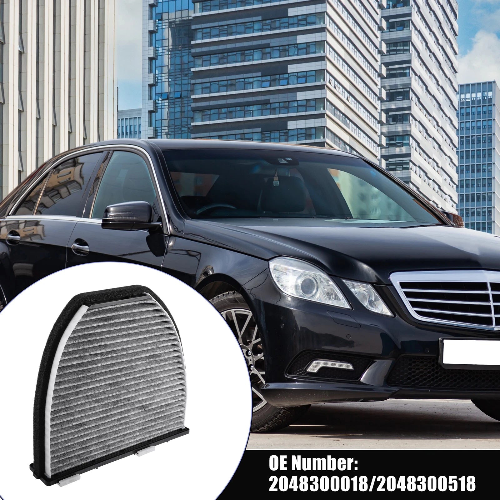 Cabin Air Filter with Activated Carbon for Mercedes-Benz C200 C250 (2015–2020)